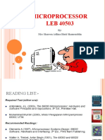 Microprocessor LEB 40503: By: Mrs Shareen Adlina Binti Shamsuddin