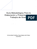 Guía Metodológica para La Elaboración y Presentación de Trabajos de Grado - OCR (1) - 1 PDF