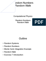 Computational Physics Random Numbers Random Walk