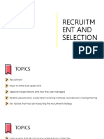 Recruitment and Selection