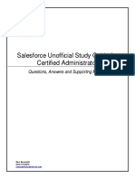 Salesforce Unofficial Study Guide For Certified Administrator