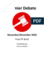 Premier Debate ND20 Free PF Brief