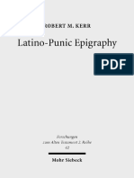 Robert M. Kerr - Latino-Punic Epigraphy - A Descriptive Study of The Inscriptions-Mohr Siebeck (2010)