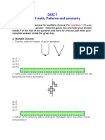 Quiz1 For Sym, Paterns and Maps