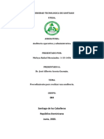 Universidad Tecnologica de Santiago Primer Trabajo de Segundo Parcial