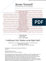 Coefficients Club - Window On The High Cabal