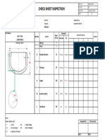 Check Sheet Inspection: Customer Part No. Inspection by DWG No. Inspection Report