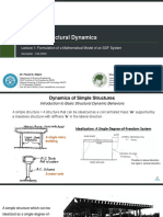 CE 809 - Lecture 1 - Formulation of Mathematical Model of SDF Systems