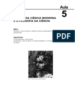 A Crise Da Ciência Moderna e A Filosofia Da Ciência