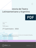 Uba - Ffyl - P - 2016 - Art - Historia Del Teatro Latinoamericano y Argentino