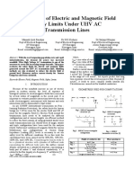 Calculation of Electric and Magnetic Field Safety Limits Under UHV AC Transmission Lines