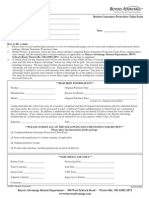 Return Guarantee Protection Claim Form: Excludes Tax, Shipping and Handling