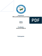 Tarea 4 Etica Profesional Del Psicologo