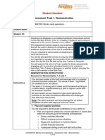 SITXMGT001 Monitor Work Operations - Learner Assessment 1 - Demonstration