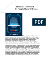 Criminology Theories: The Varied Reasons Why People Commit Crimes