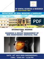 Webinar On Orofacial Pain by RCDSR