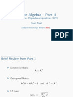 Linear Algebra - Part II: Projection, Eigendecomposition, SVD