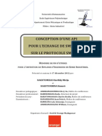 Memoire - Conception D'une API Pour L'echange de SMS Basée Sur Le Protocole SMPP 3.4