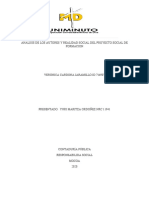 Analisis de Los Autores y Realidad Social Del Proyecto Social de Formacion