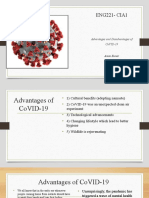 Eng221-Cia1: Advantages and Disadvantages of Covid-19