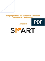 Sampling Methods and Sample Size Calculation For The SMART Methodology