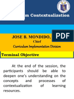 Curriculum Contextualization