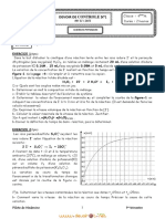 Devoir de Contrôle N°1 Lycée Pilote - Physique - Bac Math (2012-2013) MR Hamdi Abdelaziz