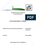 Políticas de Hábitat y Vivienda