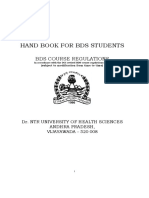 BDS Regulations HAND BOOK 2013-14 PDF