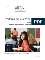 Performance Assessment Guide: Instructional Cycle 1: Learning About Students and Planning Instruction