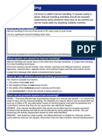 Manual Handling Worksheet