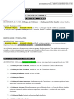 SEBENTA 8º ANO - Unidade 3 - DIVERSIDADE CULTURAL