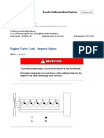 Engine Valve Lash - Inspect Adjust