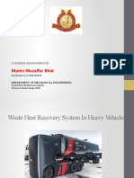 A PPT Presentation On Rankine Based Heat Recovery System in Heavy Vehicles by Er. Moien Muzaffar Bhat