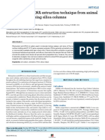 A Cost-Effective RNA Extraction Technique From Animal Cells and Tissue Using Silica Columns