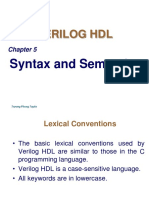 Chapter 5-Verilog HDL Syntax and Semantics