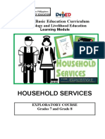 Household Services: K To 12 Basic Education Curriculum