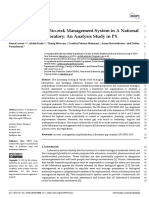 Implementation of Bio-Risk Management System in A National Referral Centre Laboratory: An Analysis Study in PX