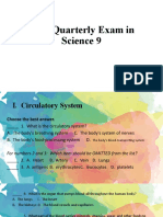 First Quarterly Exam in Science 9