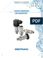 Pressure Transducers and Transmitters: Sensors