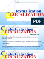 Contextualization and Localization