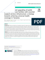 Development and Upgrading of Public Primary Healthcare Facilities With Essential Surgical Services Infrastructure - A Strategy Towards Achieving Universal Health Coverage in Tanzania