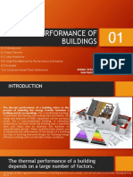 Thermal Performance of Buildings