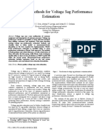 Overview of Methods For Voltage Sag Performance Estimation