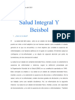 Salud Integral y Beisbol Maritza Diaz