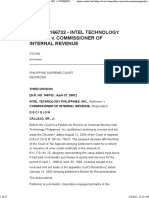 Intel Technology Philippines Inc. v. CIR (2007)