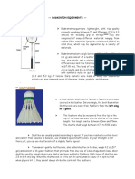 Physical Education Badminton Equipment H