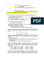 Assignment-1 Problems On ELD and Hydro-Thermal Coordination