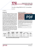 Application Note 106 February 2007 Instrumentation Circuitry Using RMS-to-DC Converters