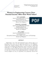 Women in Engineering Careers: Does Parental Income Affect Their Work Values?